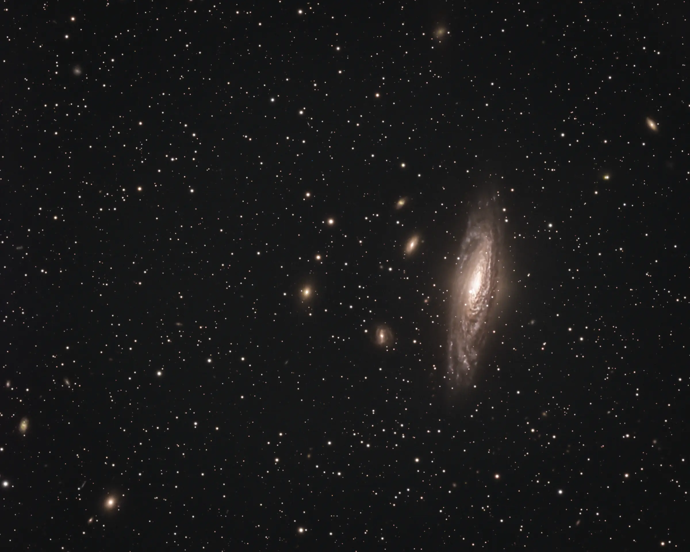 NGC 7331 and the Deer Lick Group photographed by Deep Sky Hawaiʻi