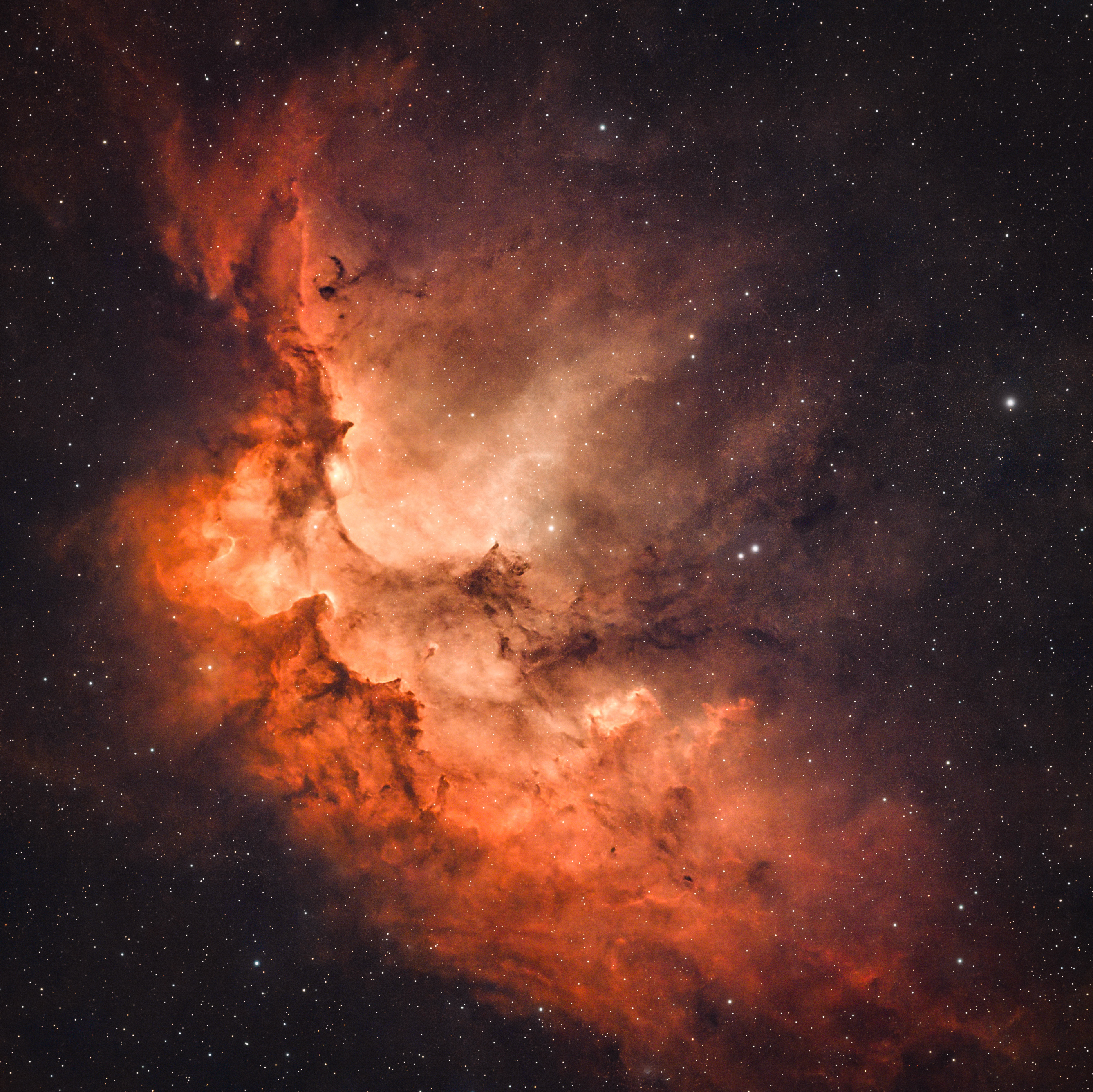 Wizard Nebula NGC 7380 and Sh2-142 photographed by Deep Sky Hawaiʻi